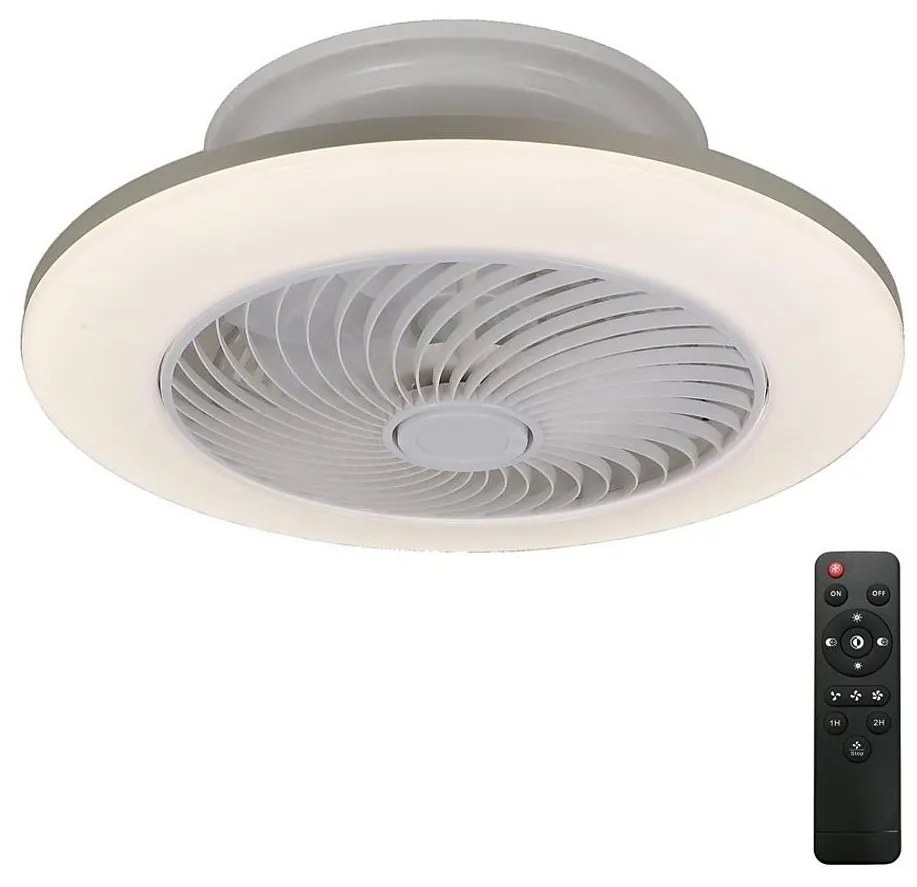 Rabalux 6710 - LED Stmievateľné svietidlo s ventilátorom DALFON LED/36W/23 + DO