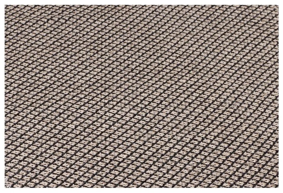 Krémovo-čierny koberec vhodný do exteriéru Narma Diby, 70 × 100 cm