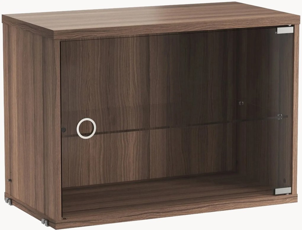 Vitrína's výsuvnými sklenenými dvierkami String System, Š 58 x H 30 cm