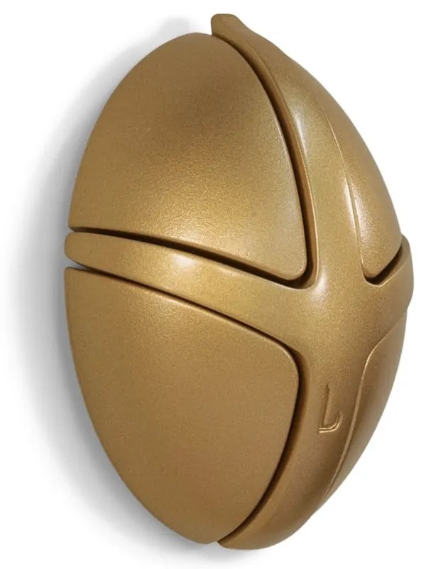 Nástenný plastový háčik v zlatej farbe Tick – Spinder Design