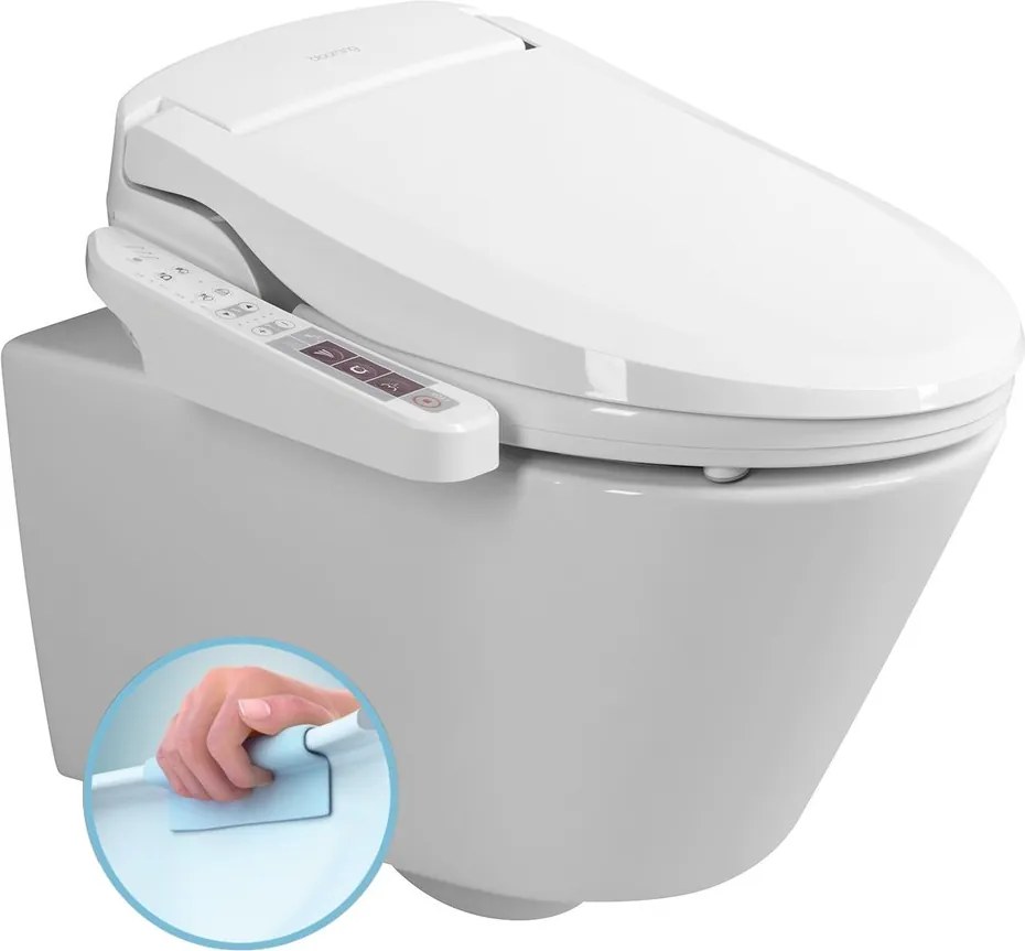 Sapho Sapho, AVVA závesné WC s elektronickým bidetom BLOOMING EKO PLUS, NB-1160D-3