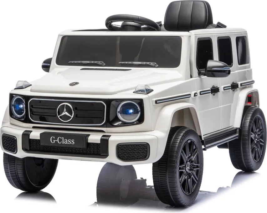 LEAN CARS Akumulátorové vozidlo Mercedes G 4x4 24 V 2580, biele