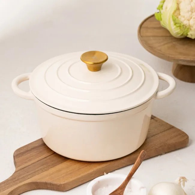 Liatinový hrniec ANDREAS béžový 777608