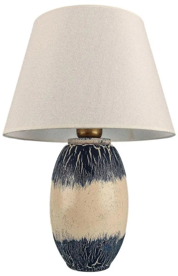 Stolná lampa RAMZES 1xE27/40W/230V béžová/modrá