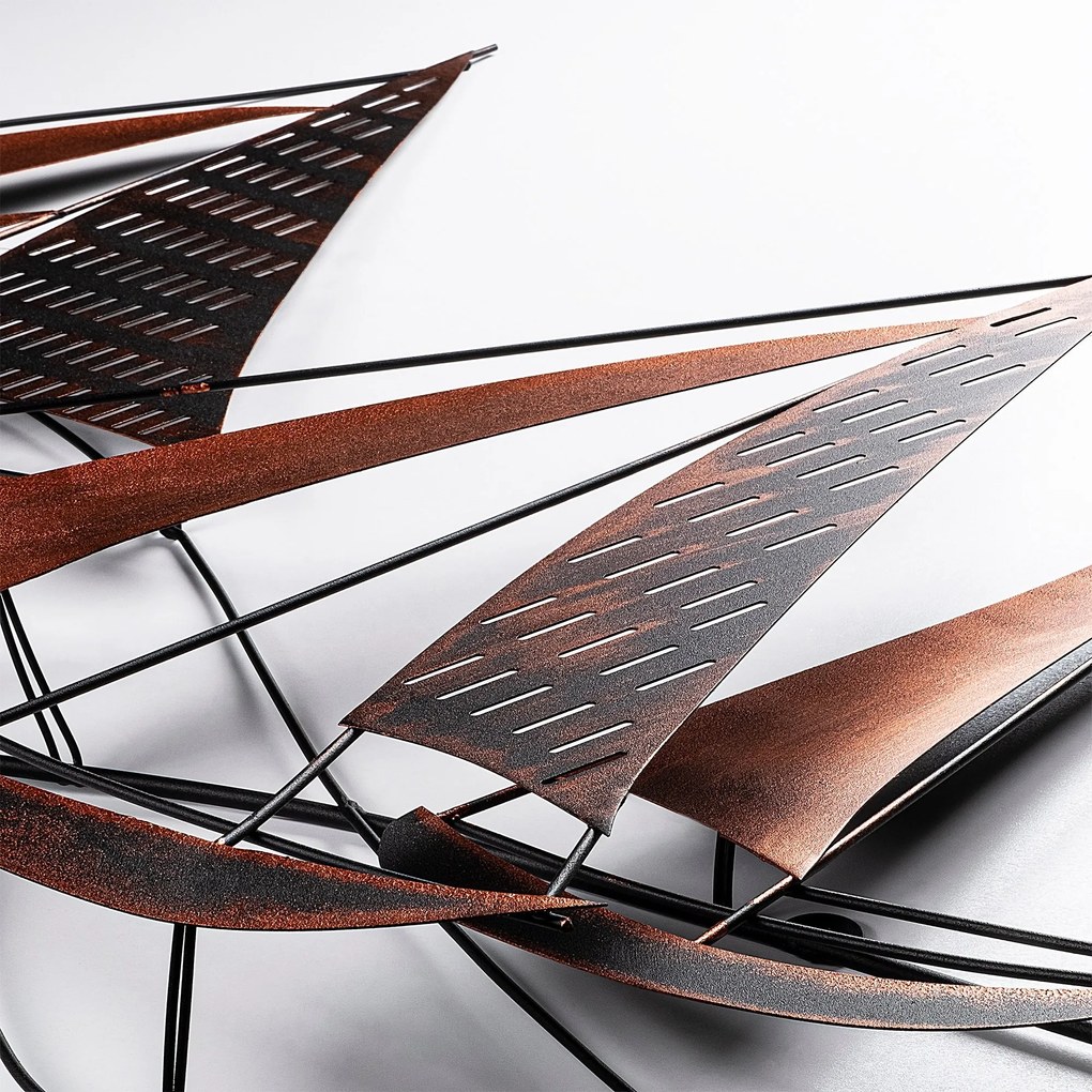 Nástenná kovová dekorácia Barbaros 3 medená