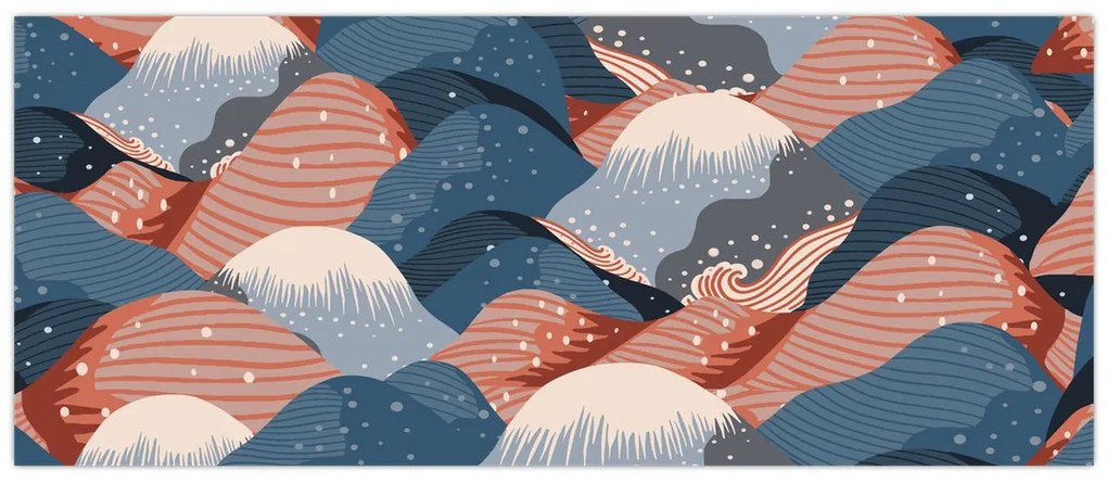 Obraz - Japonské vlny (120x50 cm)