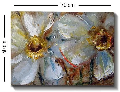 (3689) FLOWERS II nástenná maľba na plátne