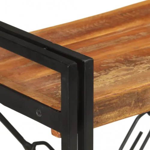 vidaXL Knižnica s 3 policami 60x30x80 cm recyklovaný masív-