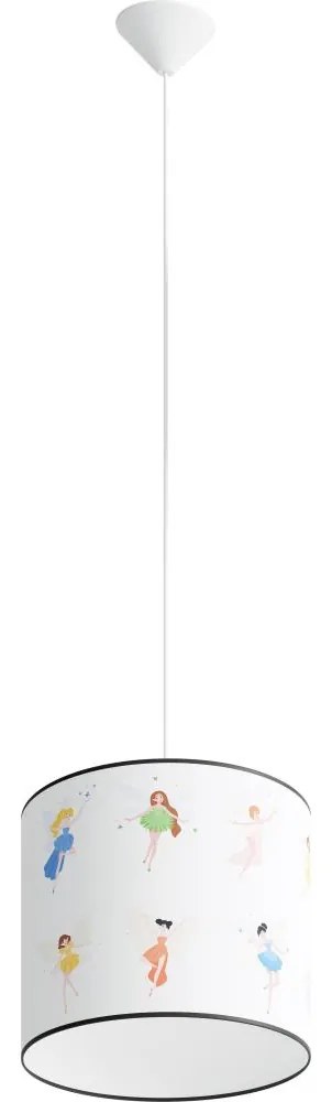 Sollux SL.1416 - Detský luster na lanku FAIRY 1xE27/15W/230V pr. 30 cm