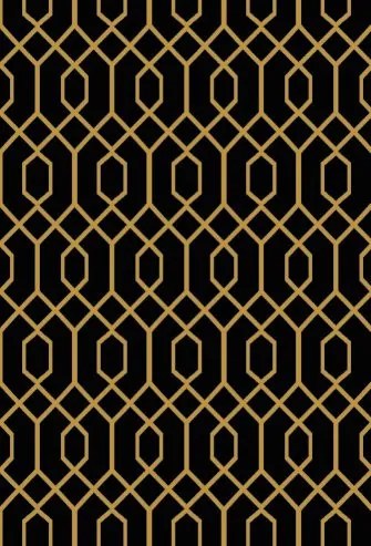 Koberec Diamond K4427G BLACK / GOLD Tyro
