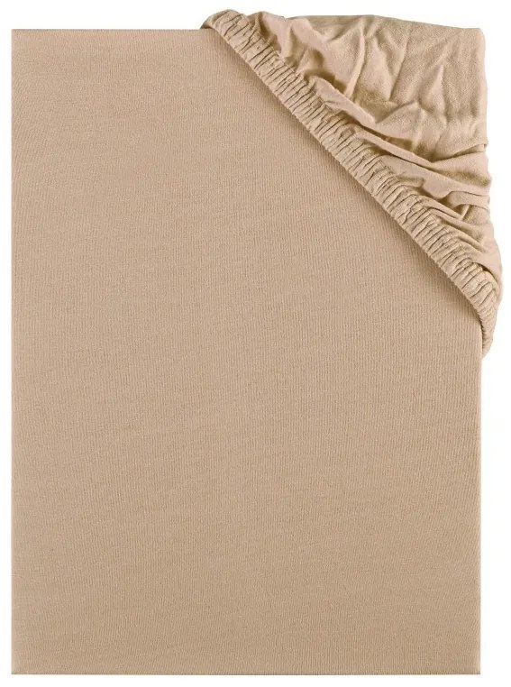 Plachta posteľná cappuccino jersey EMI, Plachta 180x200