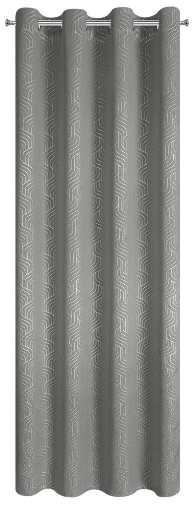 ZÁVES NA KRÚŽKOCH OLETA 140X250 CM VZOROVANÁ