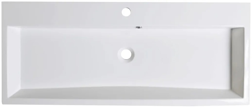 Sapho Sapho, ORINOKO umývadlo 100x42cm, liaty mramor, biela, OR100