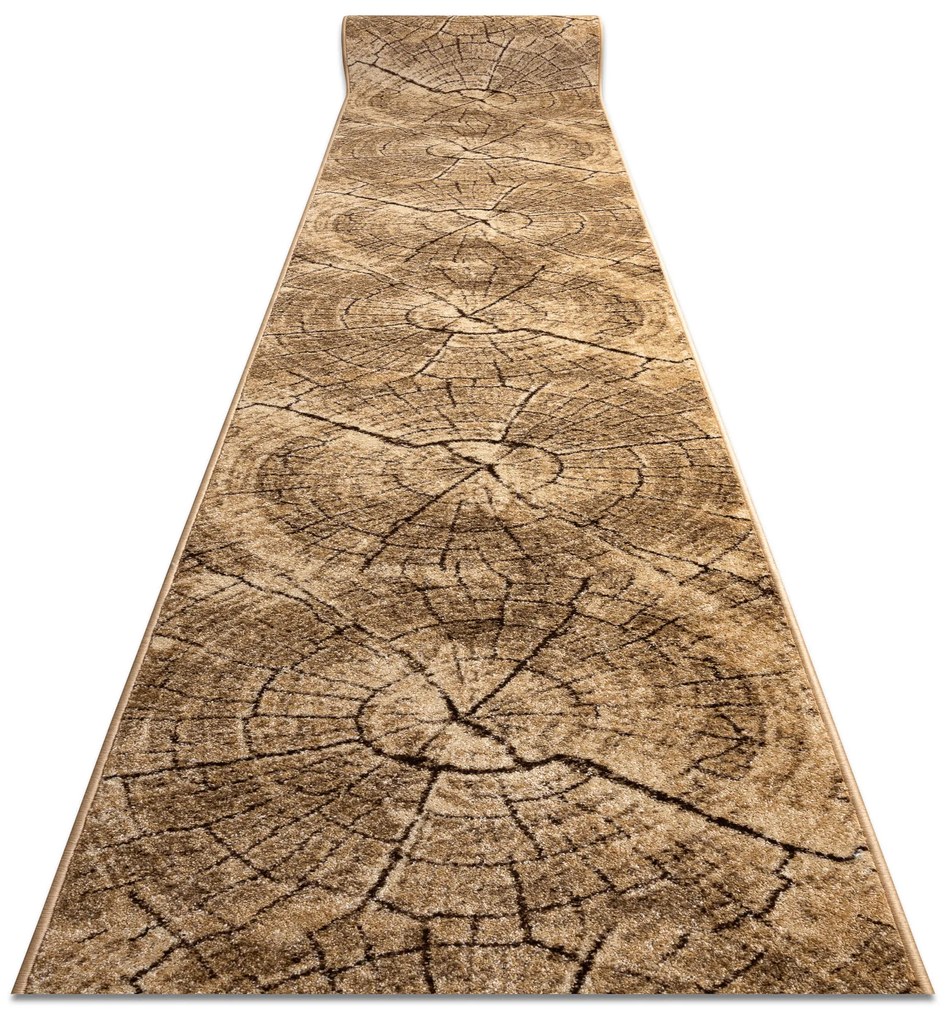 Behúň KARMEL Tronko, vzor - Orechové drevo