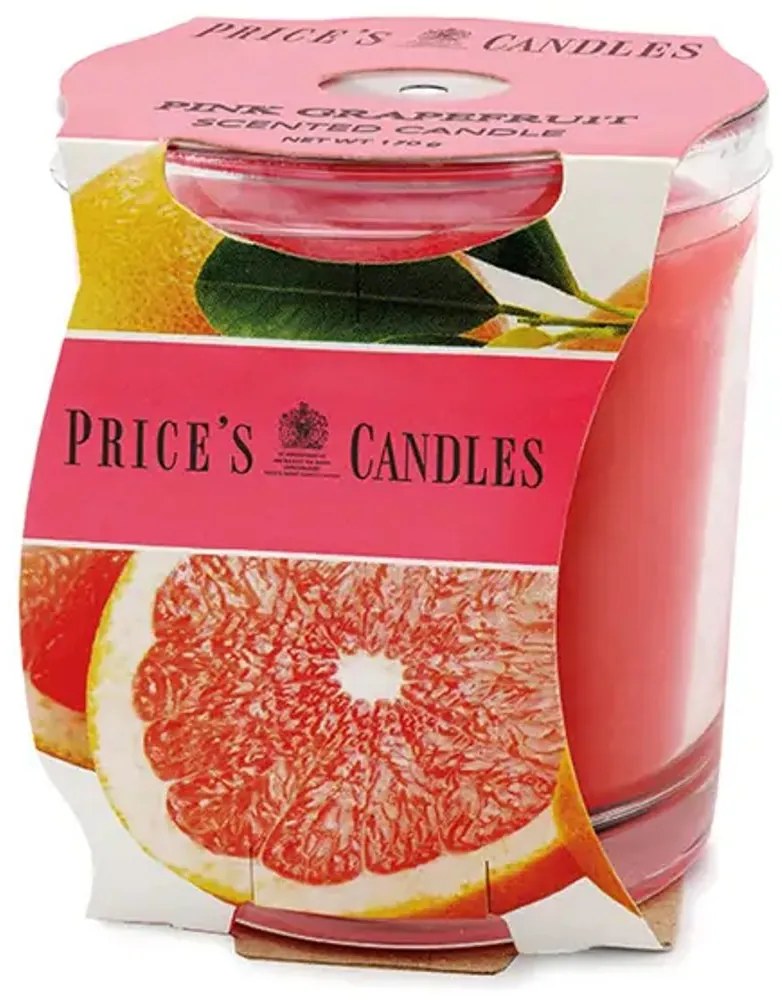 Price´s FRAGRANCE vonná sviečka v skle Ružový grapefruit - horenie 45h