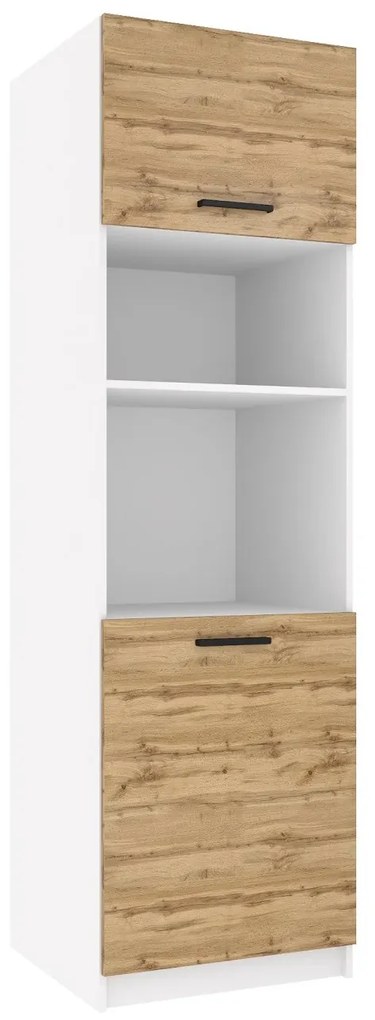 Vysoká kuchynská skrinka Belini pre vstavanú rúru 60 cm dub wotan TOR SSP60/1/WT/DW/0/B1