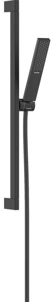 Hansgrohe Pulsify E - Sprchová súprava 100 1jet EcoSmart+ so sprchovou tyčou 650 mm, čierna matná 24371670