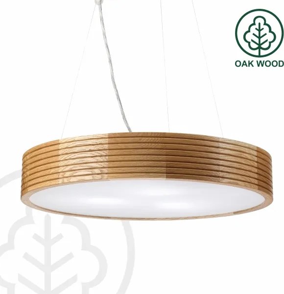 Brilagi - LED luster na lanku CARVALHO MODERN 3xE27/60W/230V dub pr. 47,5 cm