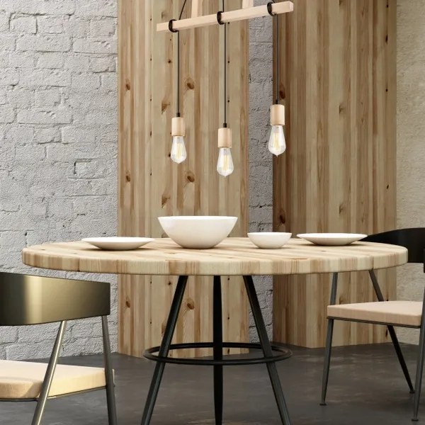 Luster na lanku LEON 3xE27/60W/230V