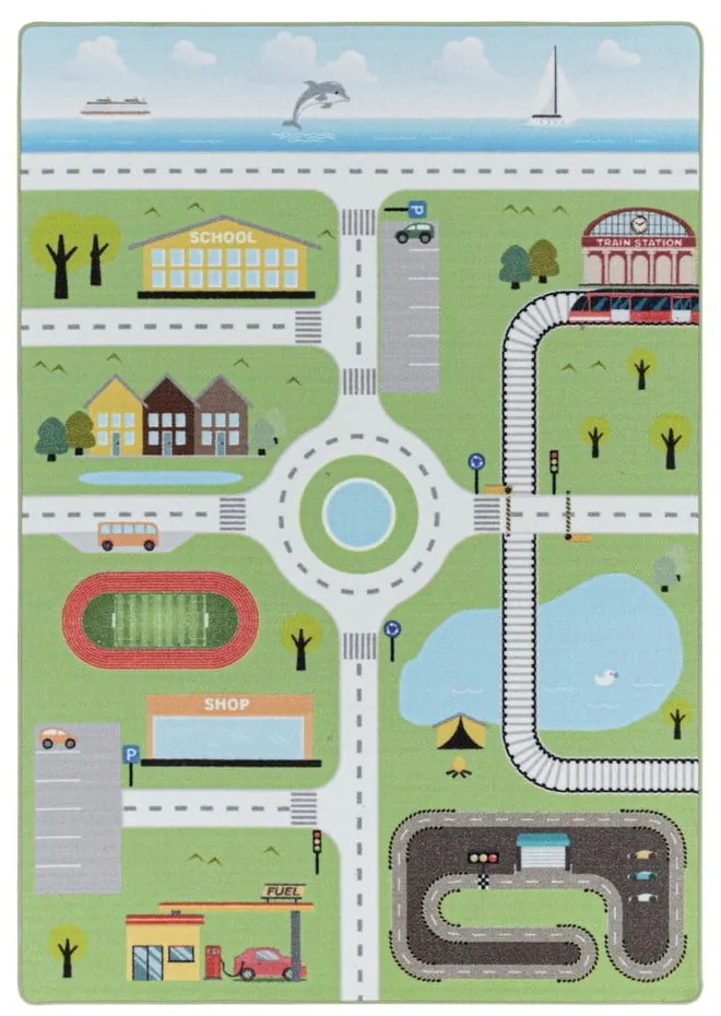 Zelený detský koberec 120x170 cm Play – Ayyildiz Carpets