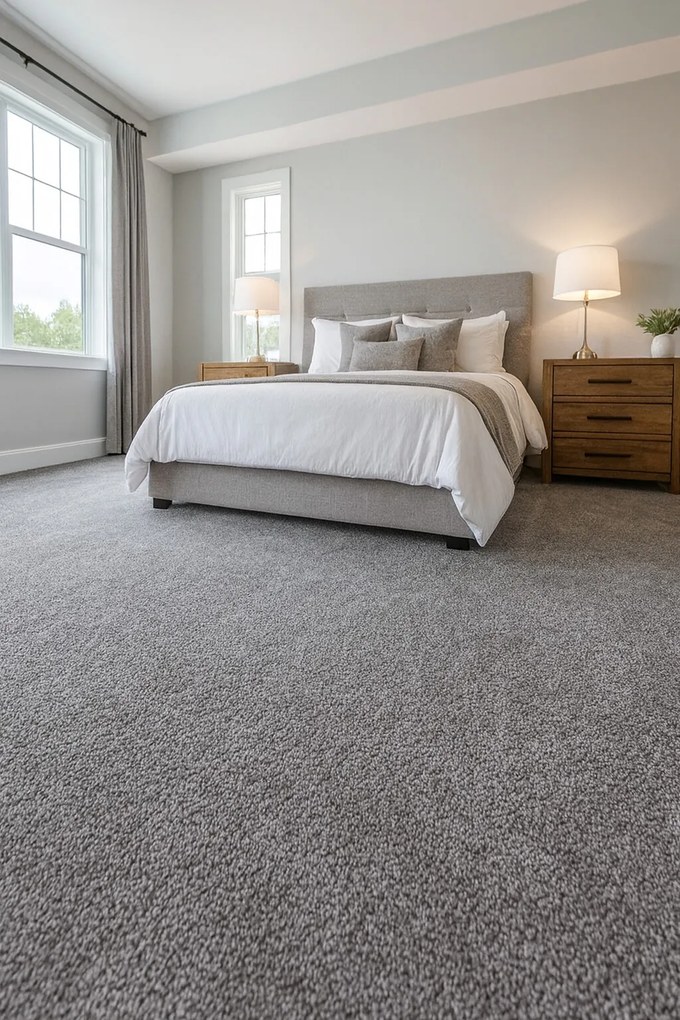 ITC, Metrážny koberec Sweet 75 tmavo šedý, na mieru, šíře 4m, šedá, filc, obývacia izba