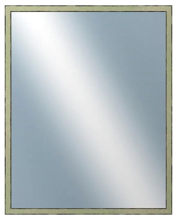 DANTIK - Zrkadlo v rámu, rozmer s rámom 40x50 cm z lišty AKVAREL zelená vysoká (2655)