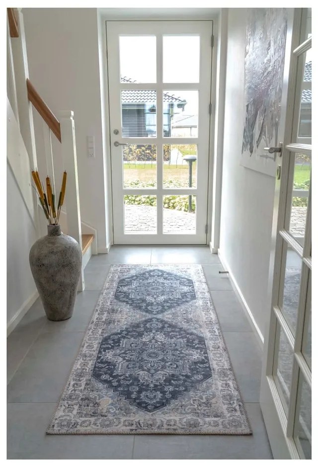 Modrý koberec behúň 200x80 cm Havana - House Nordic