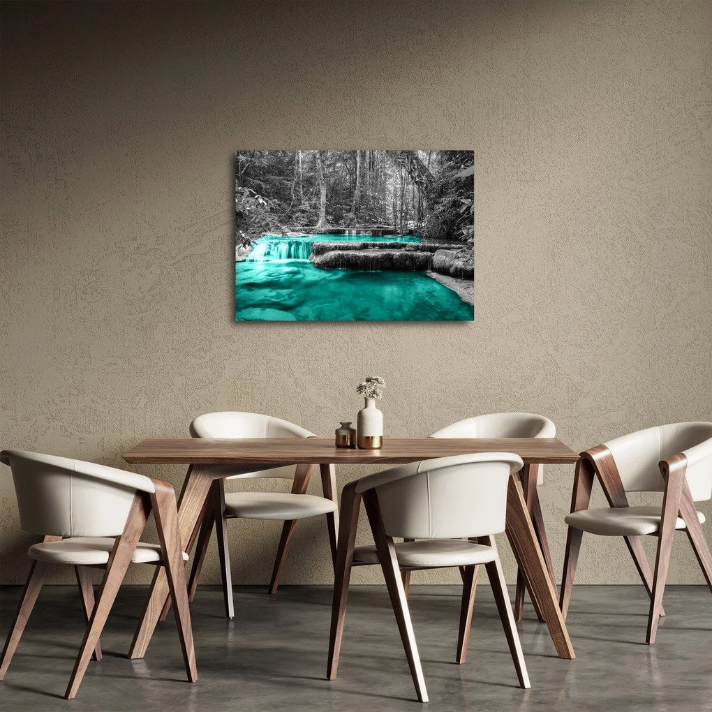 Obraz - Zimná rieka (70x50 cm)