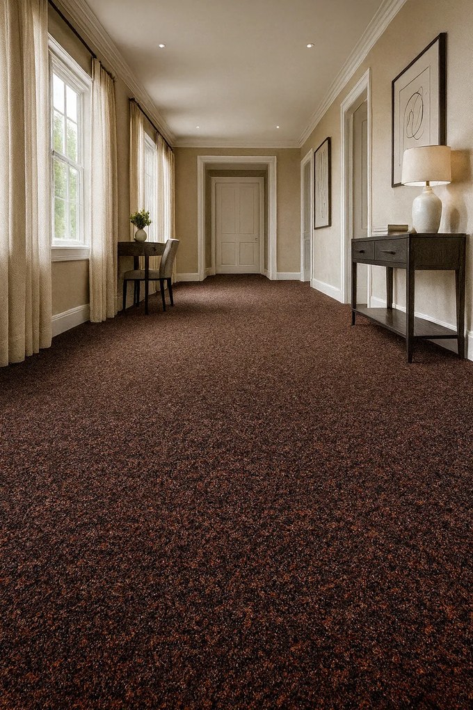 Rinos bv, Čistiaca zóna Robust 132 hnedá, šíre 200 cm, šíře 1,35m,2m, hnedá, pvc, chodba / predsieň