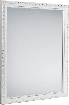 Nástenné zrkadlo Loreley 34x45 cm, drevený biely rám%