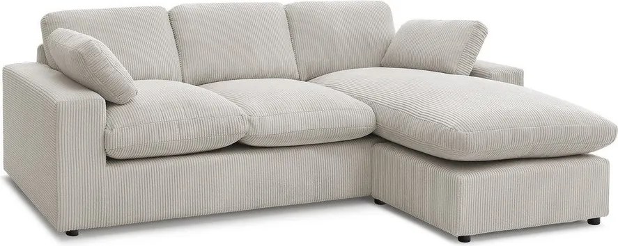 Béžová menčestrová rohová pohovka Belair – Bobochic Paris