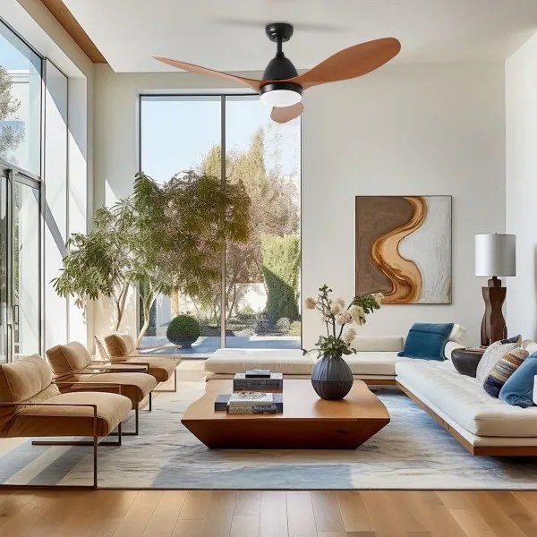 ZEVENTI - LED Stropný ventilátor MURO LED/18W/230V Wi-Fi Tuya + DO