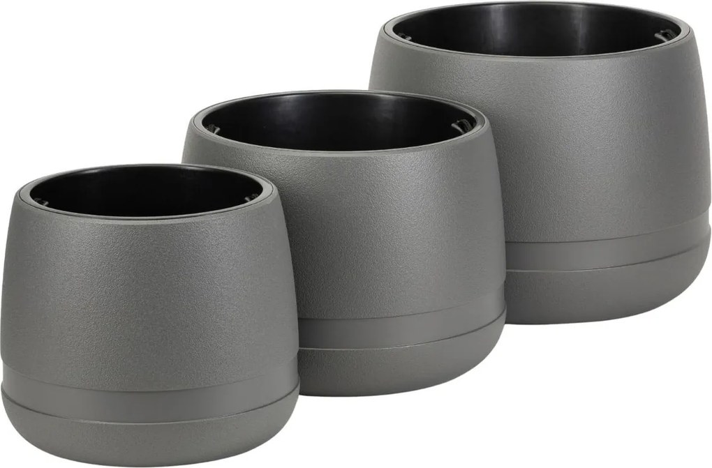 Květináč LUNA Vase 42 cm antracitový