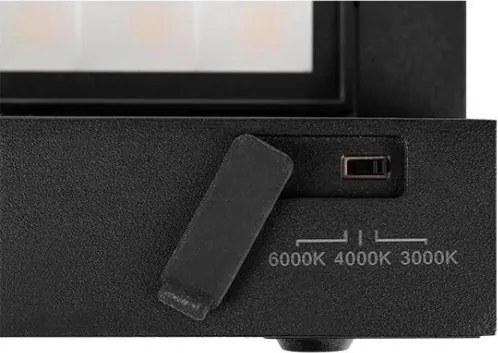 LED vonkajšie nástenné svietidlo so senzorom LED/36W/230V 3000/4000/6500K IP54 čierna
