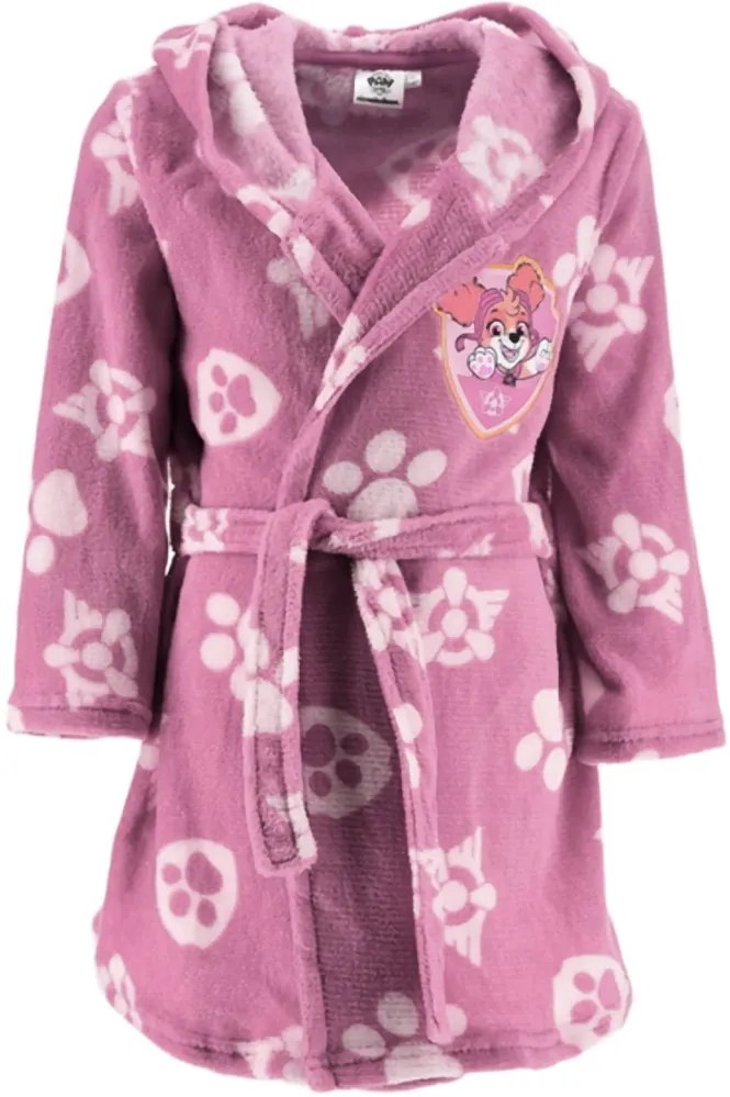 Dievčenský fleece župan s kapucňou Labková patrola - Skye, EU 116