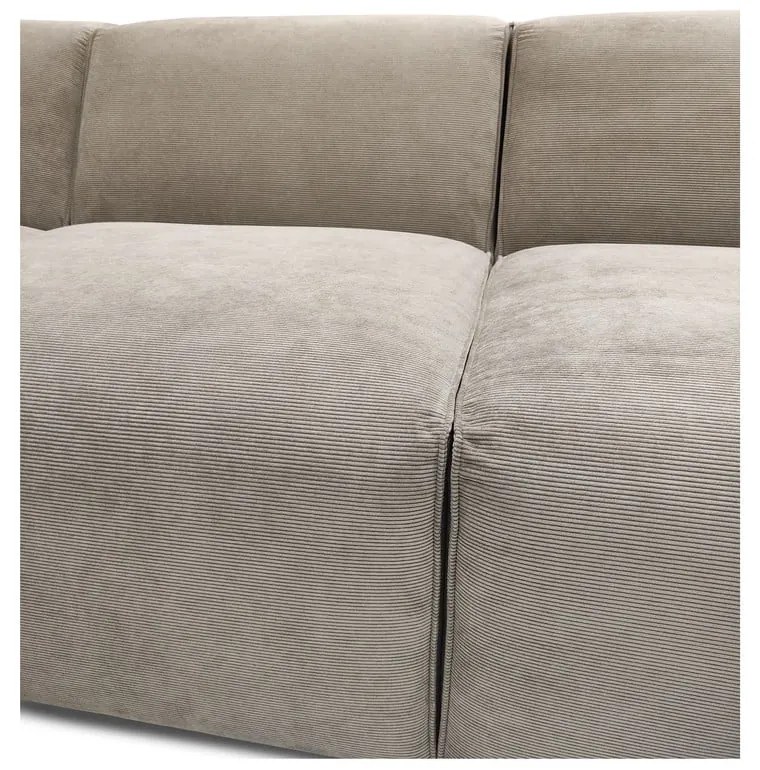 Béžová menčestrová rohová pohovka (pravý roh) Sting - Scandic