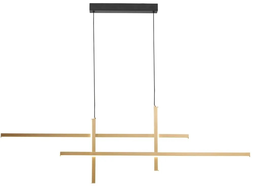 Zuma Line 22008P-BK/GD - LED Luster na lanku EDGE LED/42W/230V 3000/4000/6000K