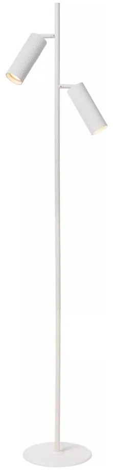 Lucide 09739/02/31 - Stojacia lampa CLUBS 2xGU10/40W/230V biela