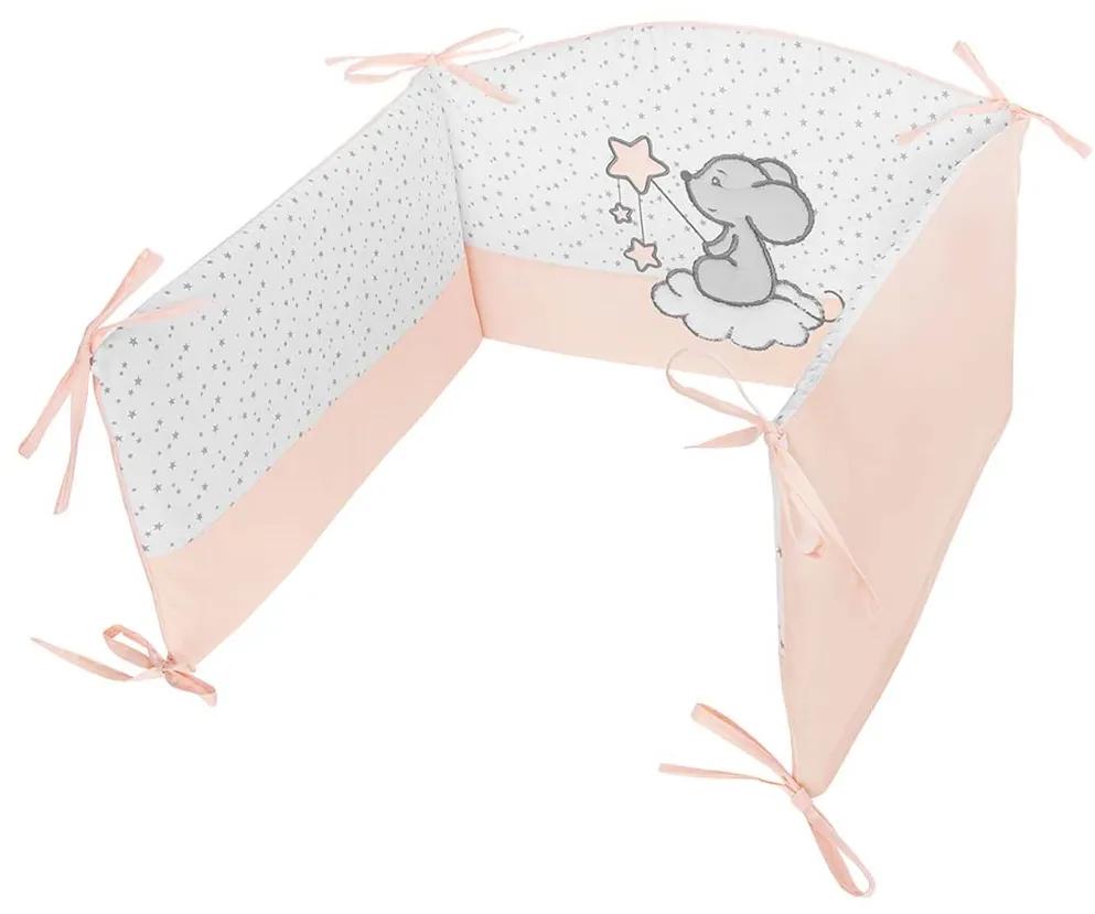 6-dielne posteľné obliečky Belisima Cute Mouse 100x135 ružové