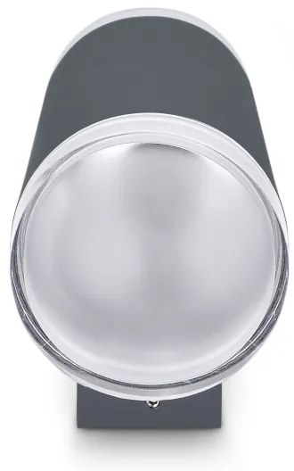 Brilagi - Vonkajšie nástenné svietidlo MATERA 2xGU10/30W/230V antracit IP54