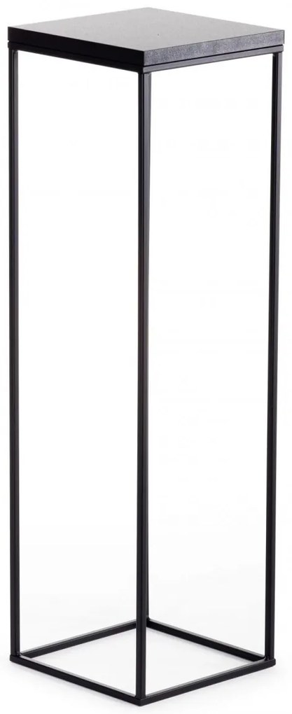 Kvetinový stojan CHARR 80 cm čierny