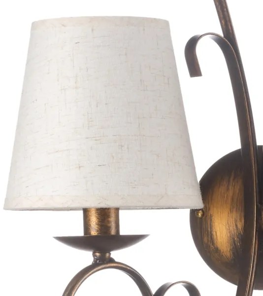 ONLI - Nástenné svietidlo POMPEI 2xE14/6W/230V bronzová