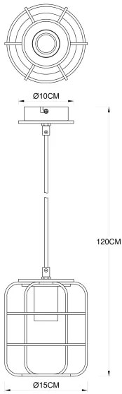Globo 54037H - Luster na lanku WILLA 1xE27/40W/230V
