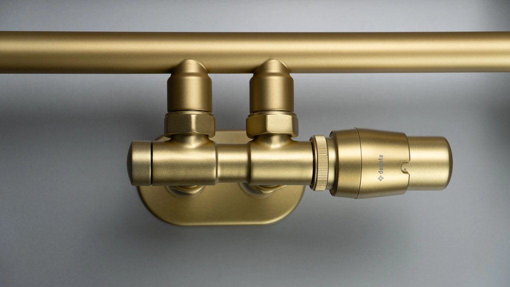 Deante Silia, kúpeľňový radiátor 500x1210 mm, 458W, zlatá matná, DEA-AGI_RG41