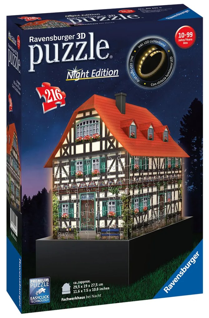 Ravensburger 3D LED puzzle stavba (tradičný nemecký dom)  (100356473)