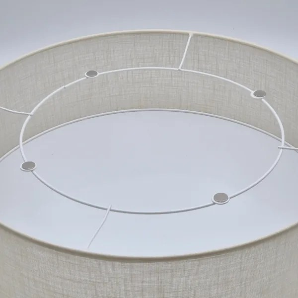 Stropné svietidlo SIRJA DOUBLE 4xE27/15W/230V pr. 45 cm krémová