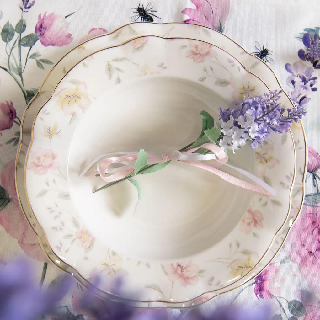 Jedálenský tanier Tea Wild Flower - Ø 26 * 2 cm