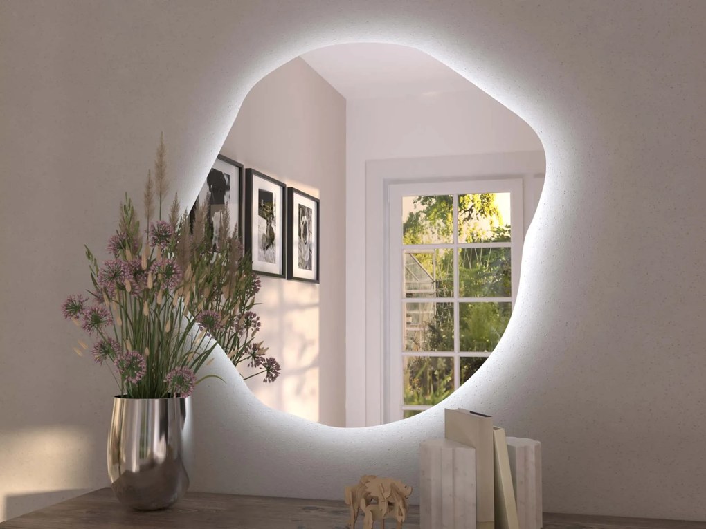 Organické LED zrkadlo s osvetlením A35 65×66