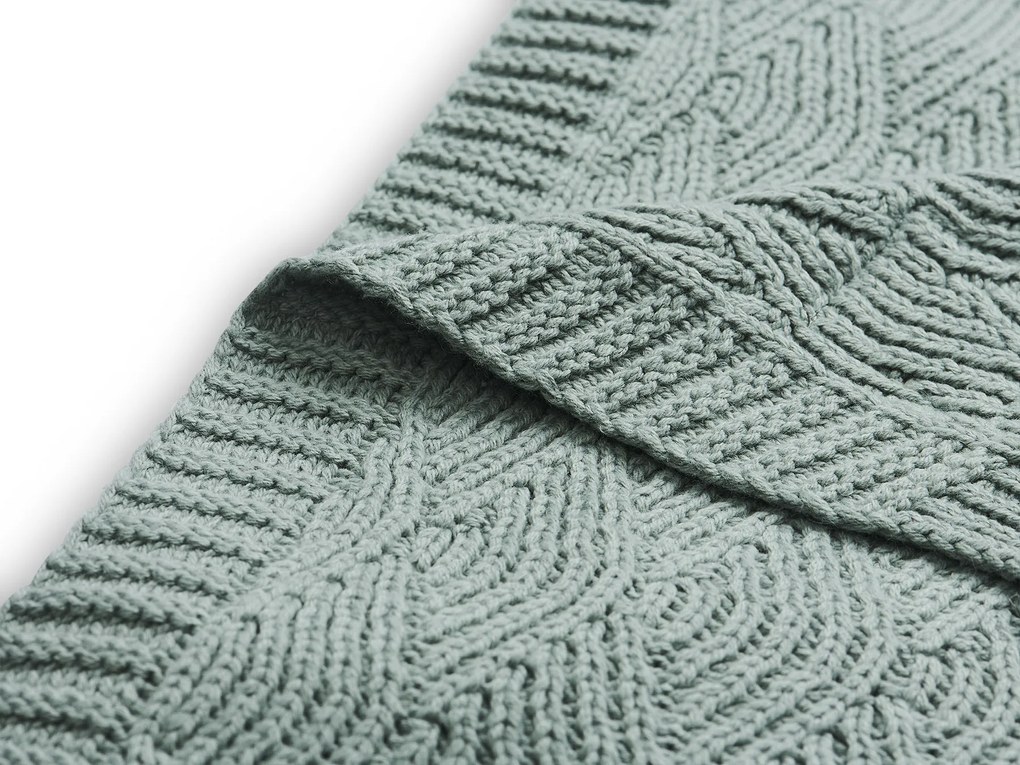 Deka pletená 75x100 cm River Knit Ash Green