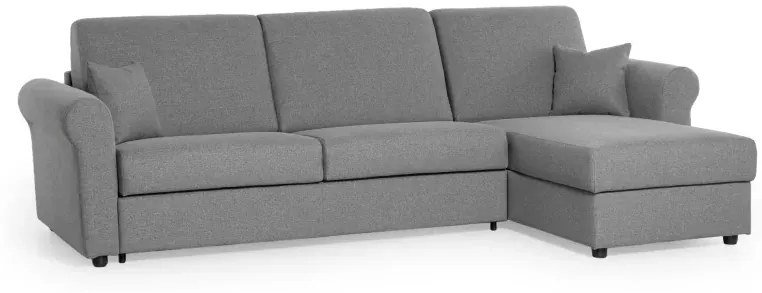 Rohová sedacia súpravana každodenné spanie SAVONA s rozkladom, žltá (penelope 08), 140